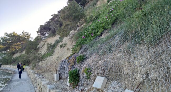 Cliff stabilization and strengthening