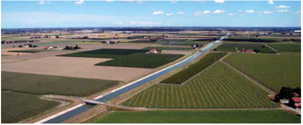 Improved water retention and irrigation efficiency in agricultural areas