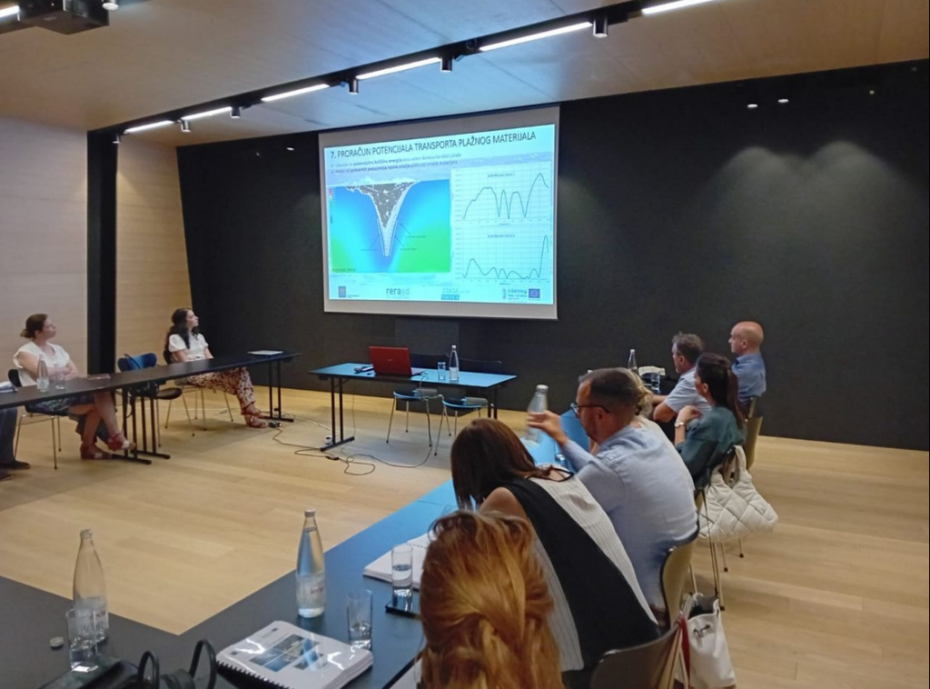 Public Institution RERA S.D. on June 29, 2023, organized the presentation of the Guidelines for Improving the Management of the Marine Environment and the Coastal Area of Split-Dalmatia County regarding Beach Erosion.