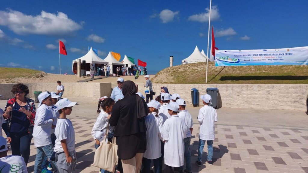 Dissemination of the knowledge and good practice about coastal resilience, activities for the central Coast Day celebration organized in Tangier, Morocco in September 2022, within MedProgramme.